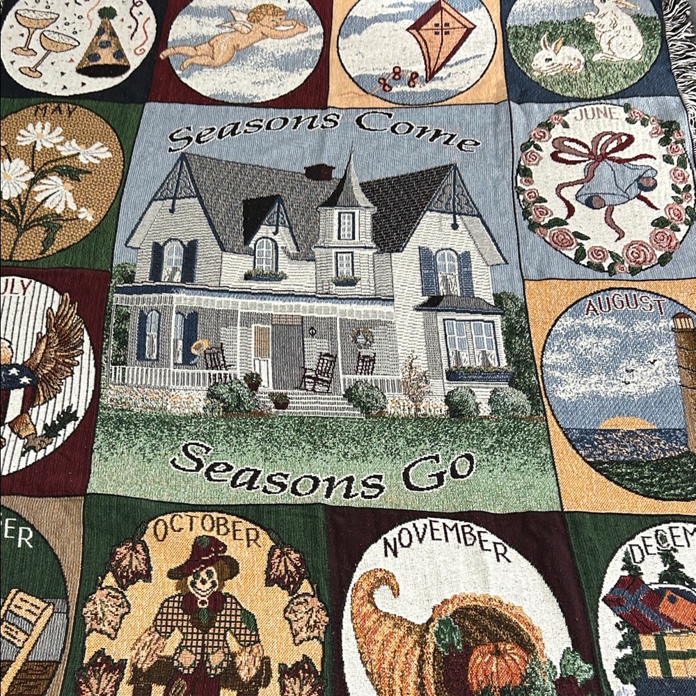 Seasons Come Seasons Go Tapestry Blanket